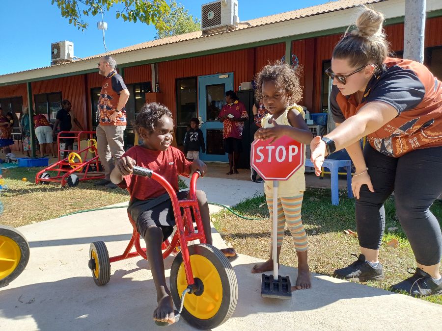The Bike Track at Barunga Creche is Officially Opened!