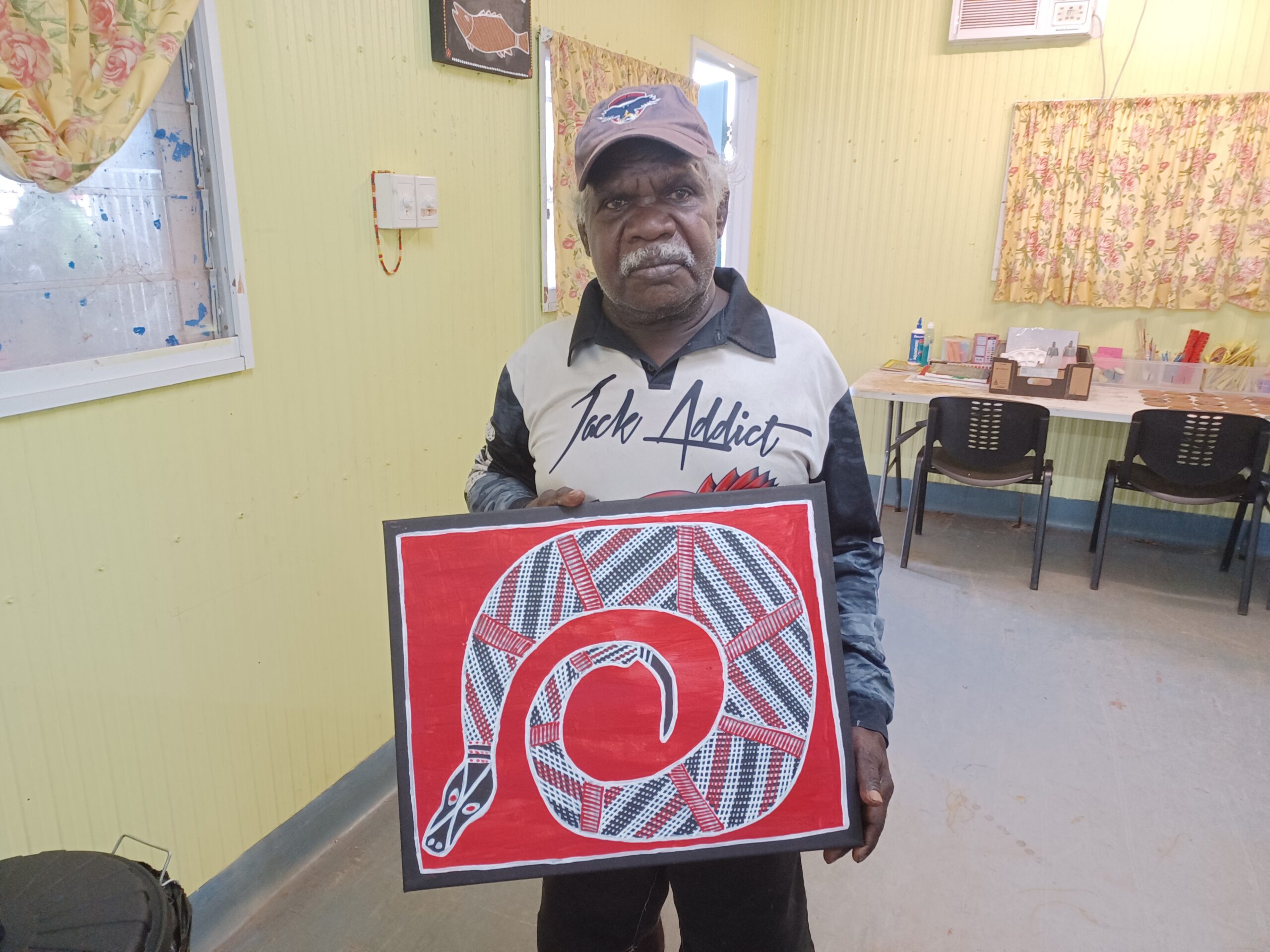 Richard Miller Is Art Mentoring Youth in Manyallaluk