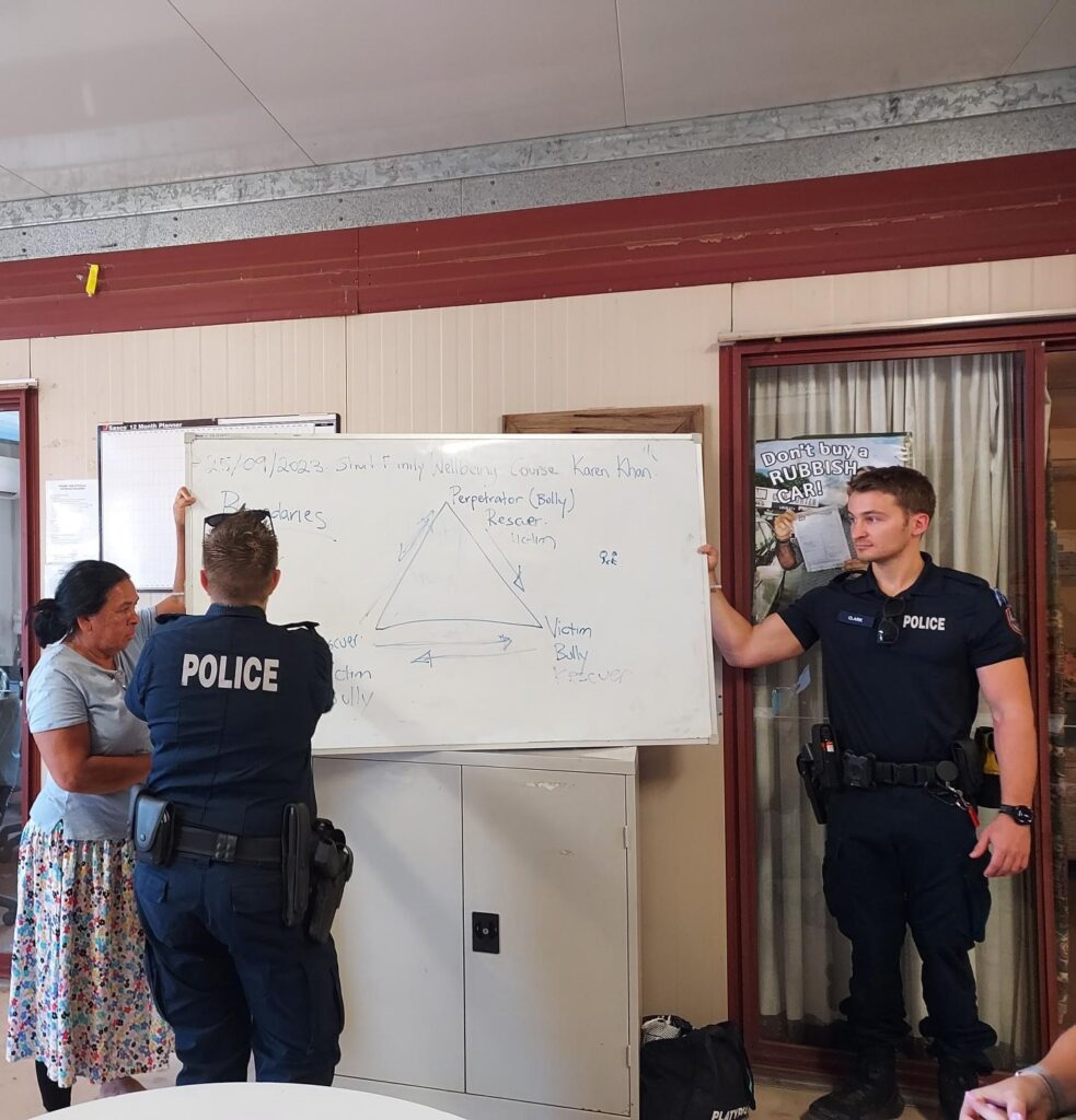 police demonstrate how to get help